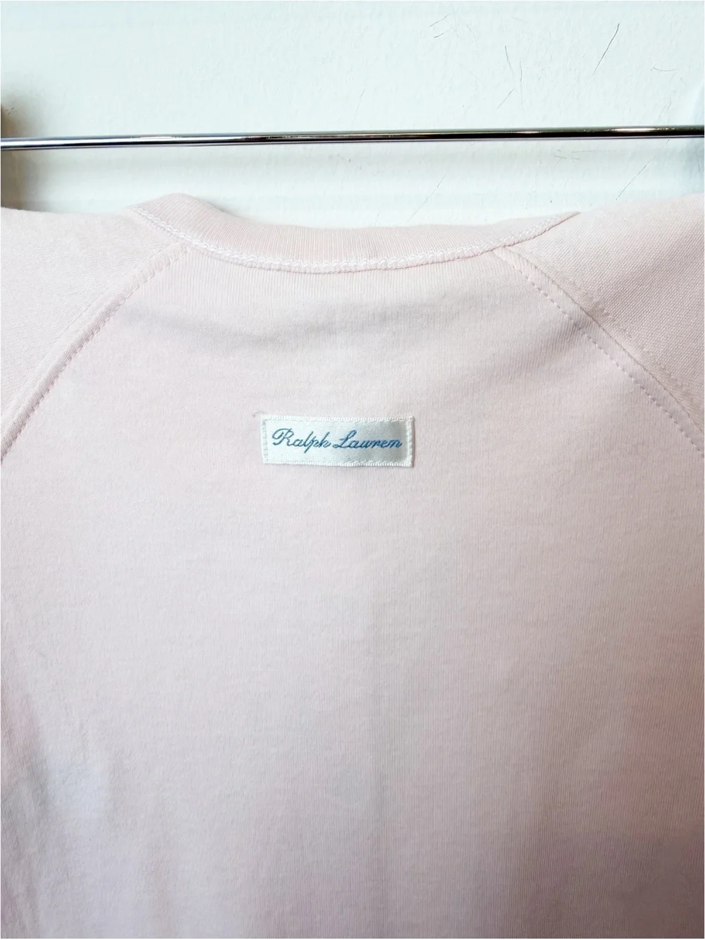 Ralph Lauren | Pale Pink Cotton Snap Front Baby Onesie